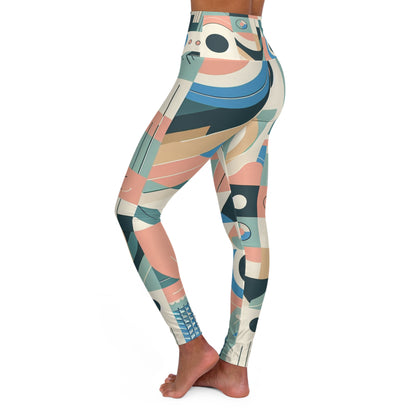 Contemporary pastel hues of Dazzling Dreams Studio's Modern Pastel Leggings blending fashion and function for a chic athleisure statement.
