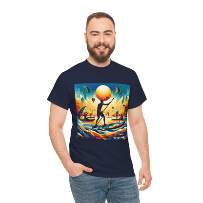 Premium quality paddleboarding t-shirt featuring elegant design from Dazzling Dreams Studio, perfect for outdoor activities.