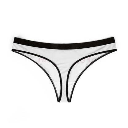 Stylish women's thong showcasing the bold 'PORNSTAR: It's a Secret' design, perfect for adding a playful touch to any lingerie collection.