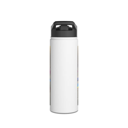 Stylish Fantasy Paddleboarding Stainless Steel Water Bottle showcasing the essence of adventure in luxury hydration.