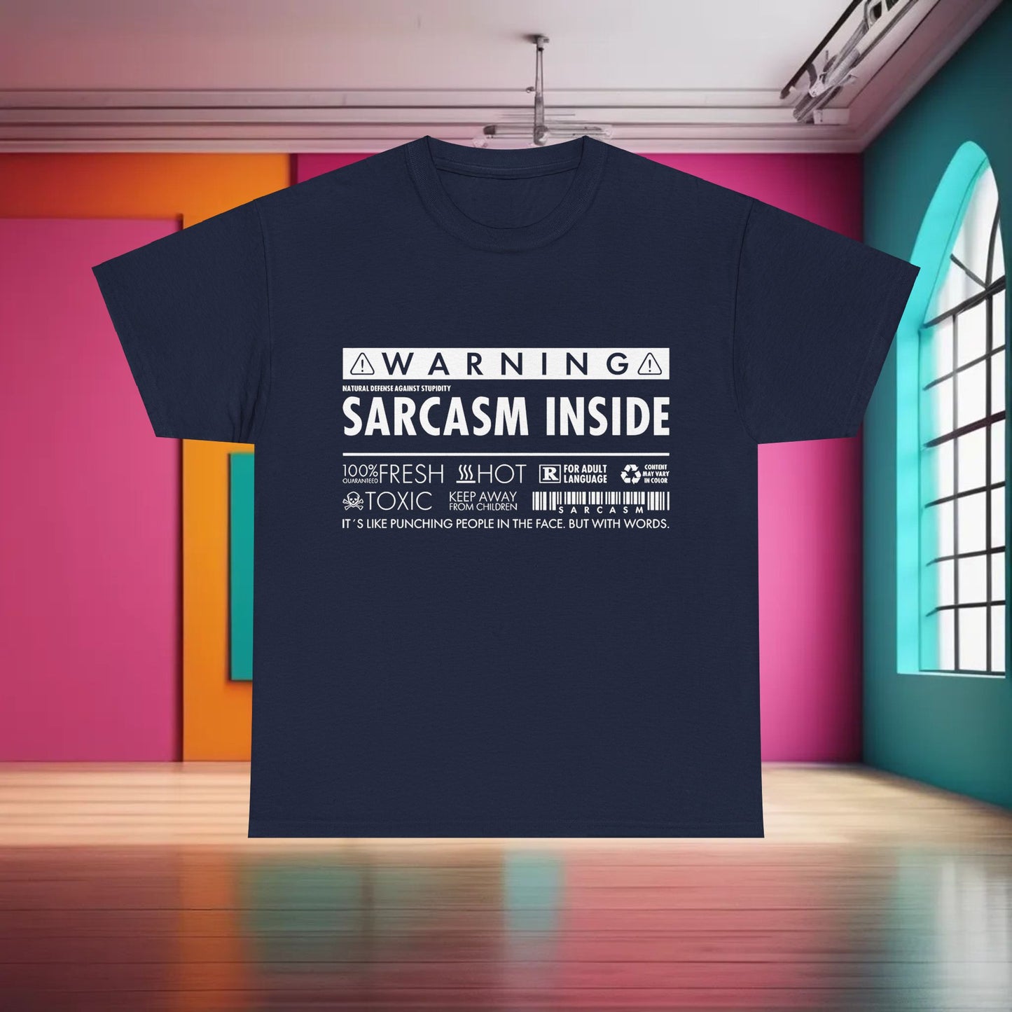 Sarcasm Inside Graphic T-Shirt Urban Unisex Cotton Tee