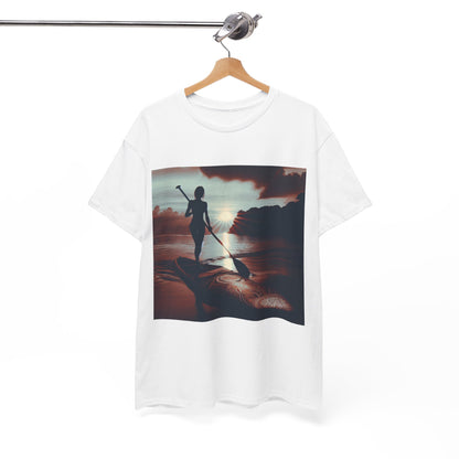 Luxury Delightful Paddle Board T-Shirt from Dazzling Dreams Studio, featuring a stunning paddleboarding graphic, perfect for water sports enthusiasts.