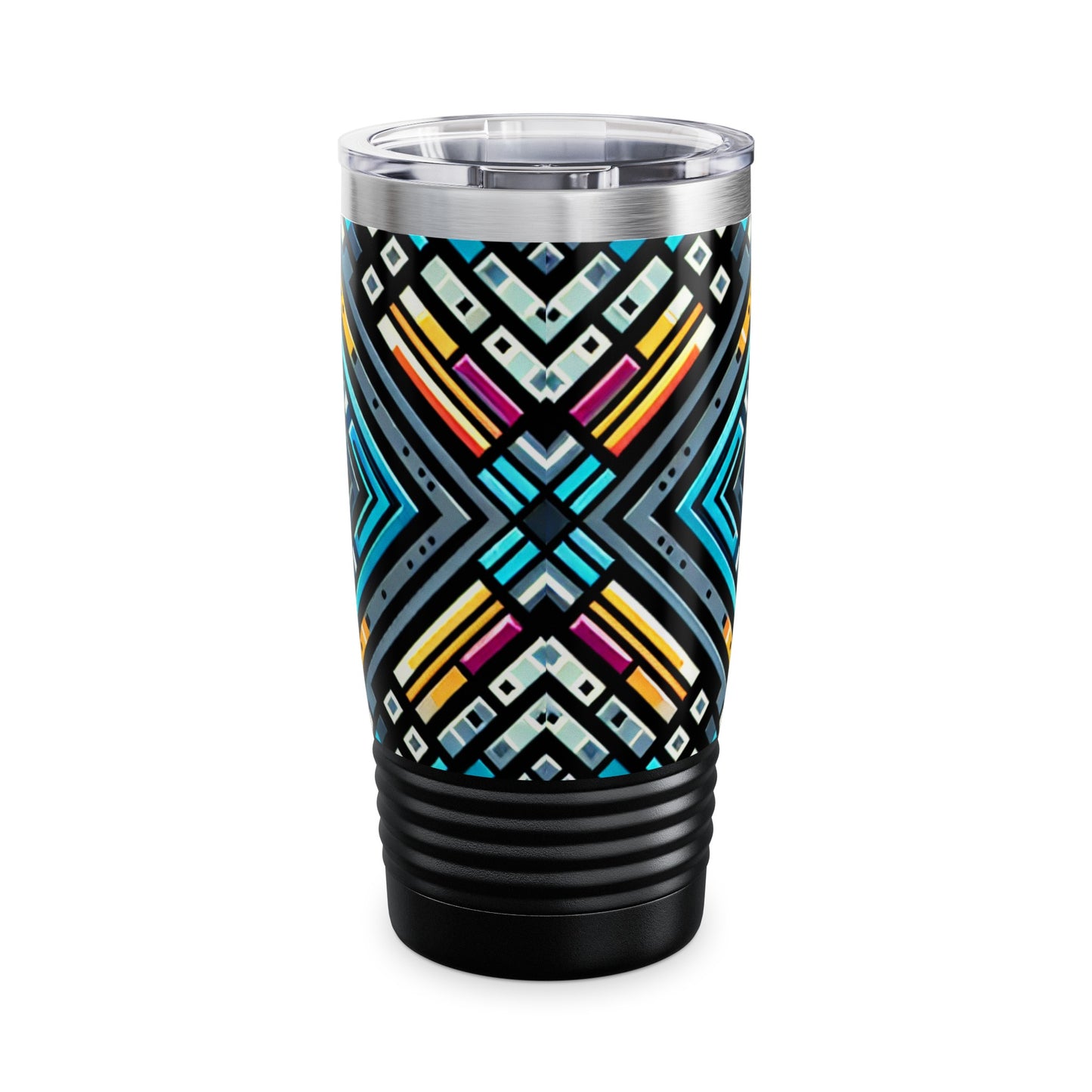 Vibrant Neon Illuminations - 20 oz Drinks Tumbler Travel Flask