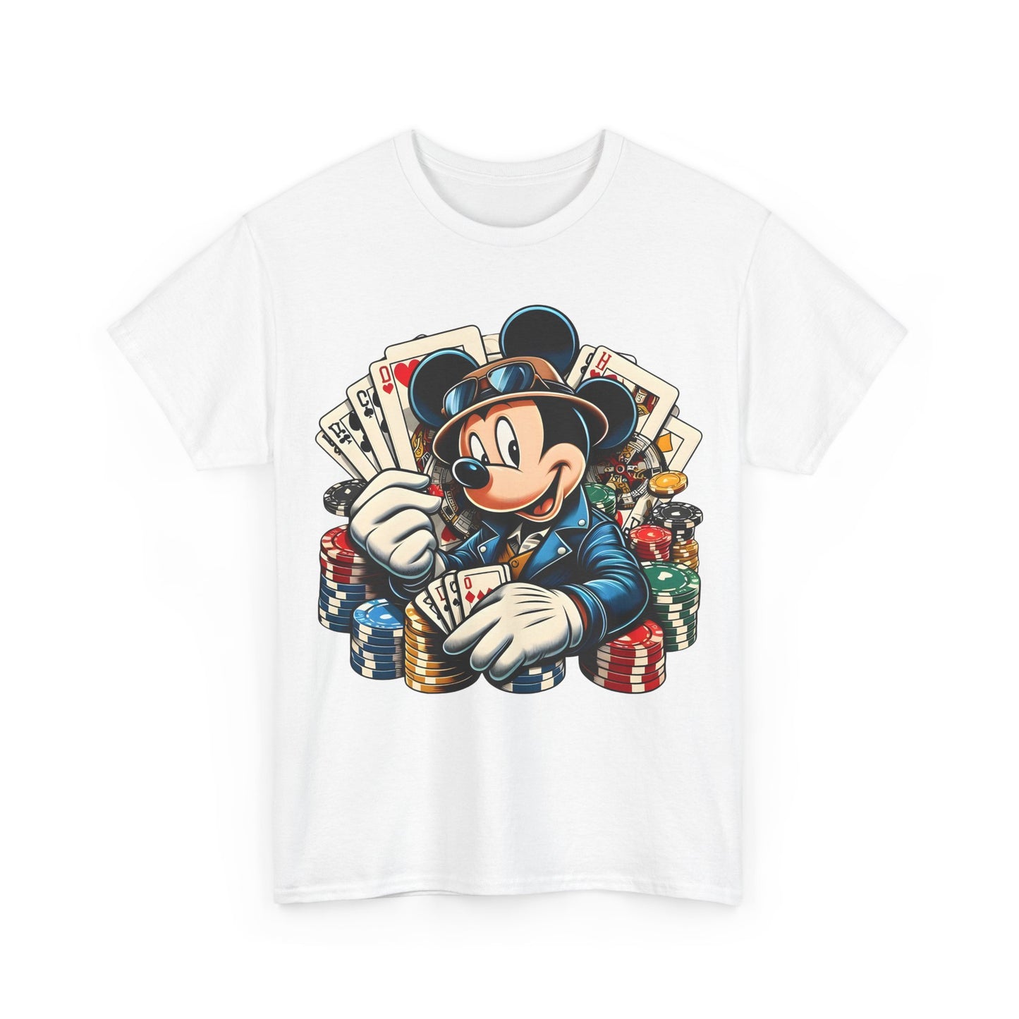 Mickey Mouse Poker Unisex Graphic Tee Shirt