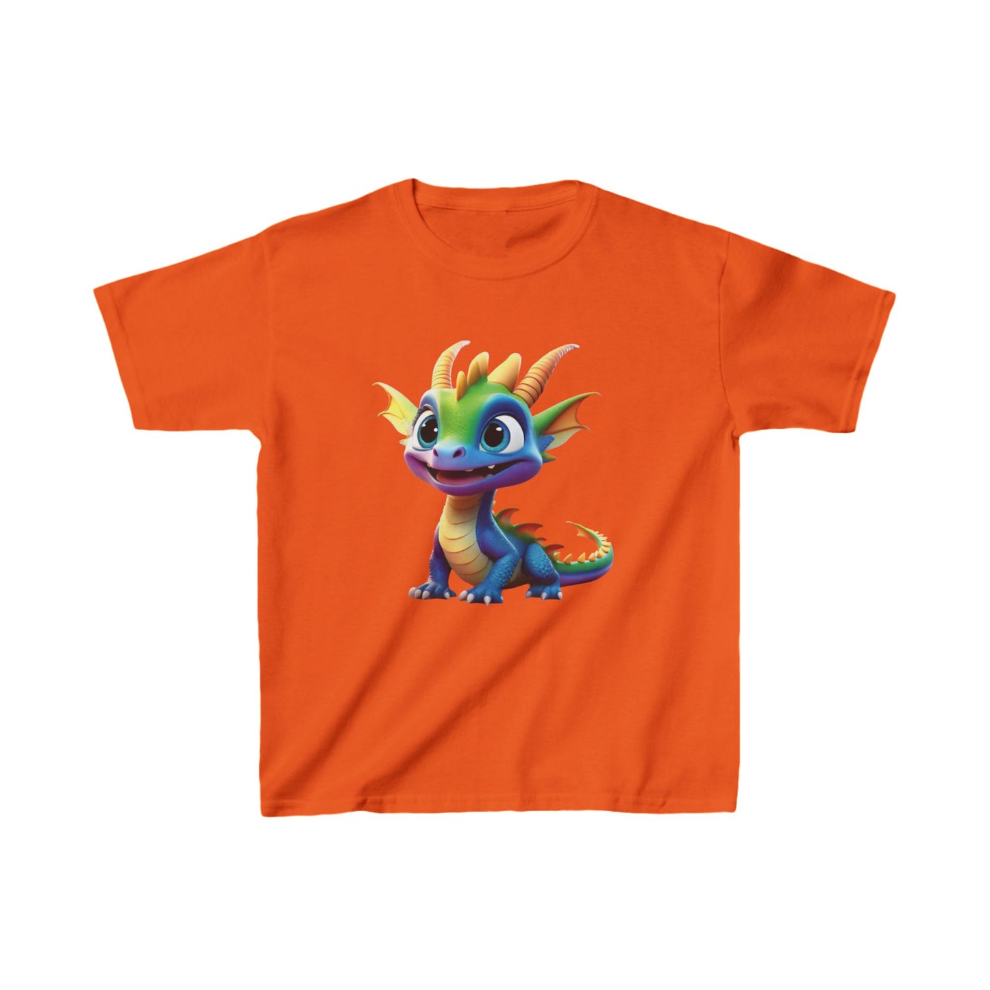 Kids Cute Dragon T shirt Heavy Cotton Tee 16 colors