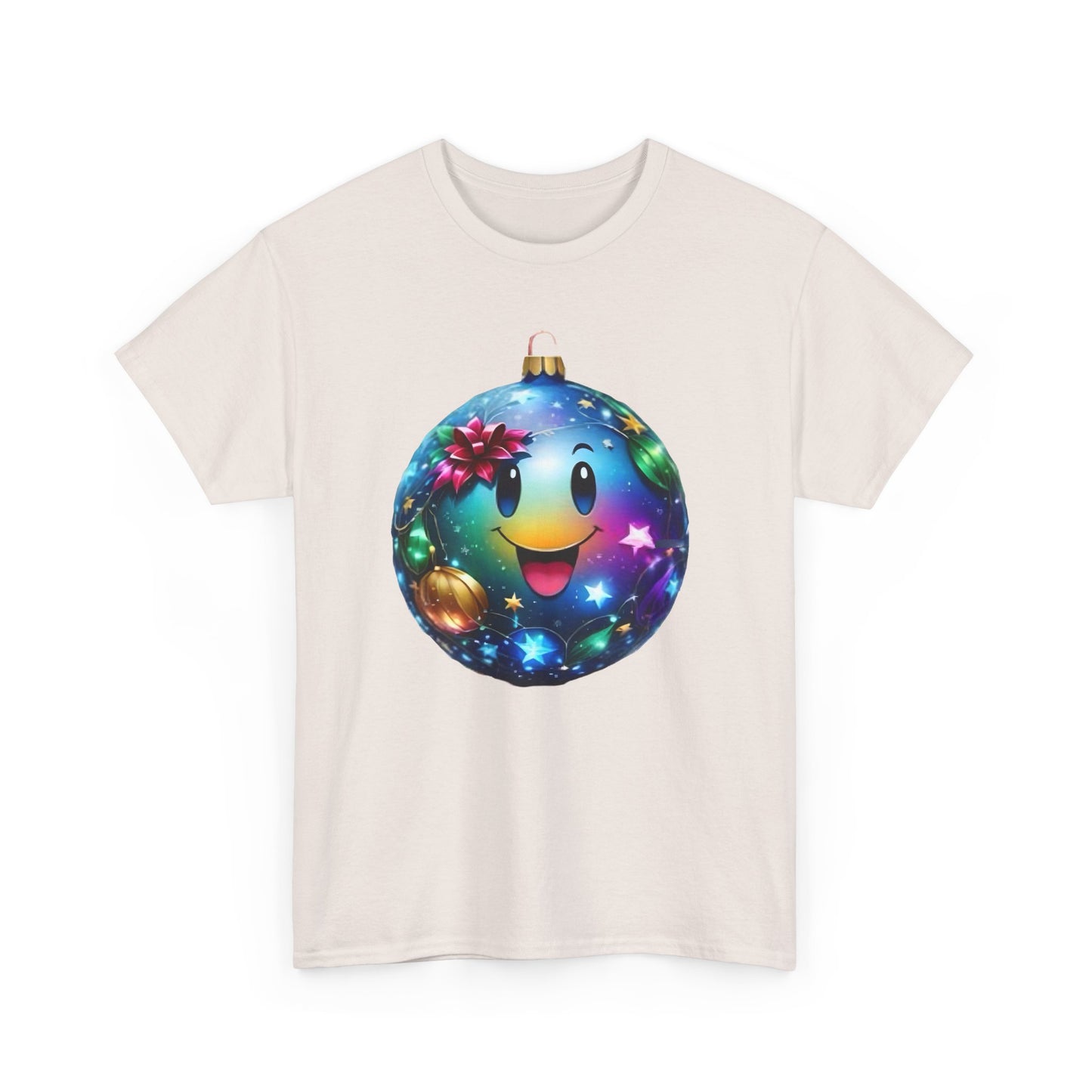 Festive Cheer Christmas Bauble Unisex Cotton T-Shirt Graphic Tee