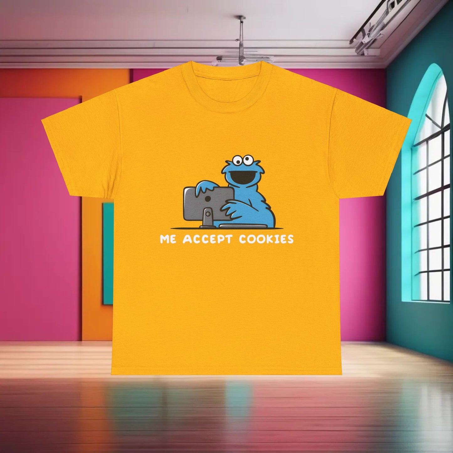 Sesame Street Cookie Monster Graphic T-Shirt Urban Unisex Cotton