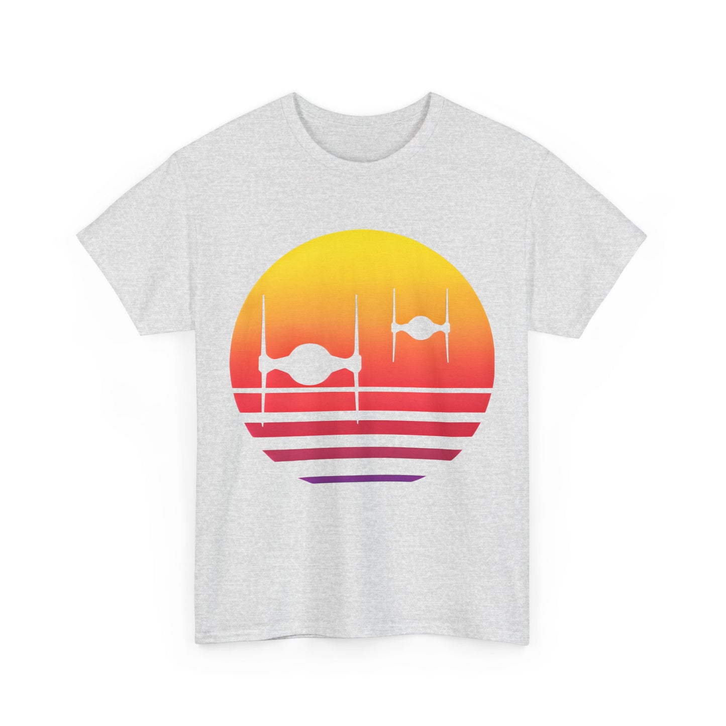 Tie Fighters Sunset Star Wars Graphic Unisex  Tee Shirt