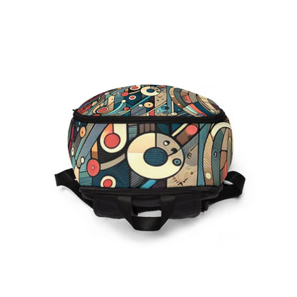 Close-up of the Dazzling Dreams Studio Vibrant Comic-Style Backpack, highlighting its premium materials and craftsmanship, perfect for stylish individuals seeking a balance between modern artistry and classic elegance.