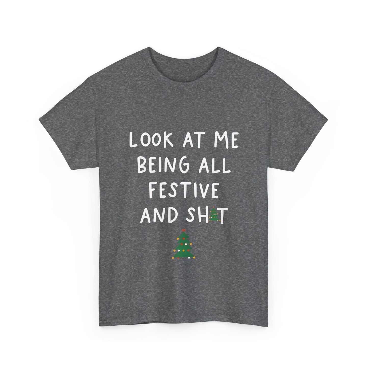 Sarcasm Xmas Christmas Graphic T-Shirt Urban Unisex Cotton