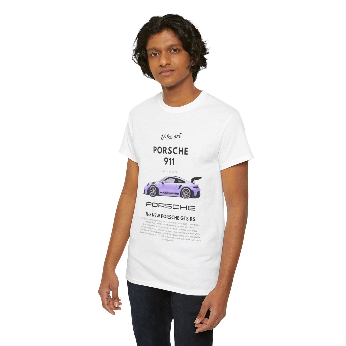 Porsche 911 GT3 RS Unisex T-Shirt: V-tec Art Men's/Women's Tee Urban Street