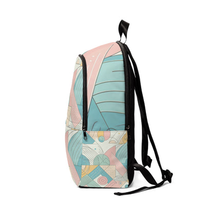 Stylish and spacious Elegant Geometric Backpack by Dazzling Dreams Studio featuring multiple compartments, perfect for practical daily use.