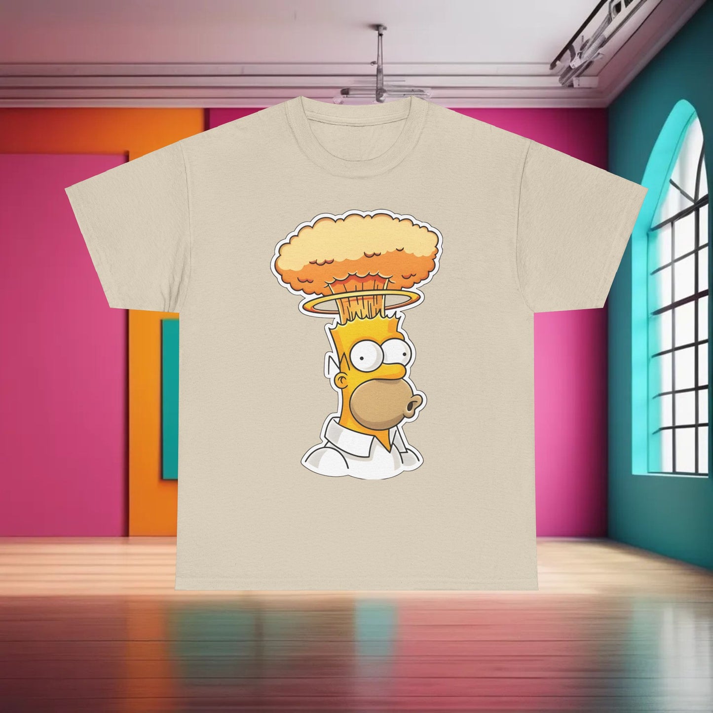 Homer Mind Blown  Graphic T-Shirt Urban Unisex Cotton Tee