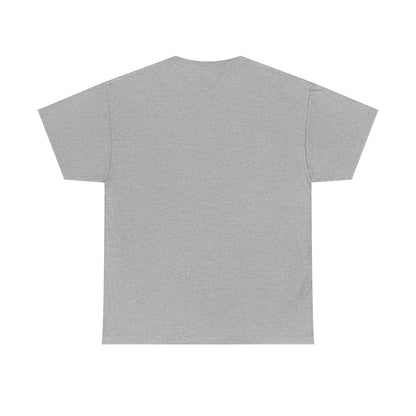 Sophisticated back view of a grey Retro Racing Vintage Car Graphic T-Shirt, a stylish addition to the urban wardrobe, reflecting timeless racing aesthetics.