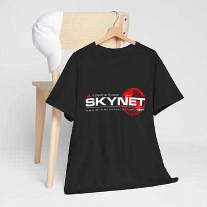 Style and comfort in the Skynet Terminator Graphic Cotton Funny Mens Womens Unisex Tee Shirt, ideal for showing off your love for AI and geek culture!