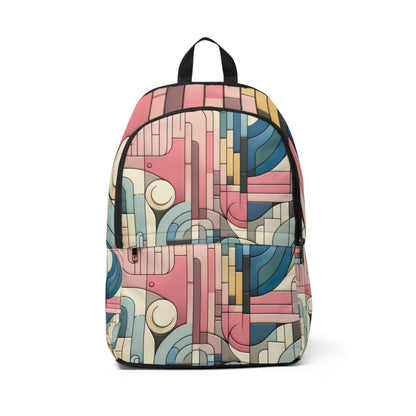 Luxury Contemporary Pastel Design Backpack by Dazzling Dreams Studio showcasing elegant abstract art patterns in soothing pastel shades.