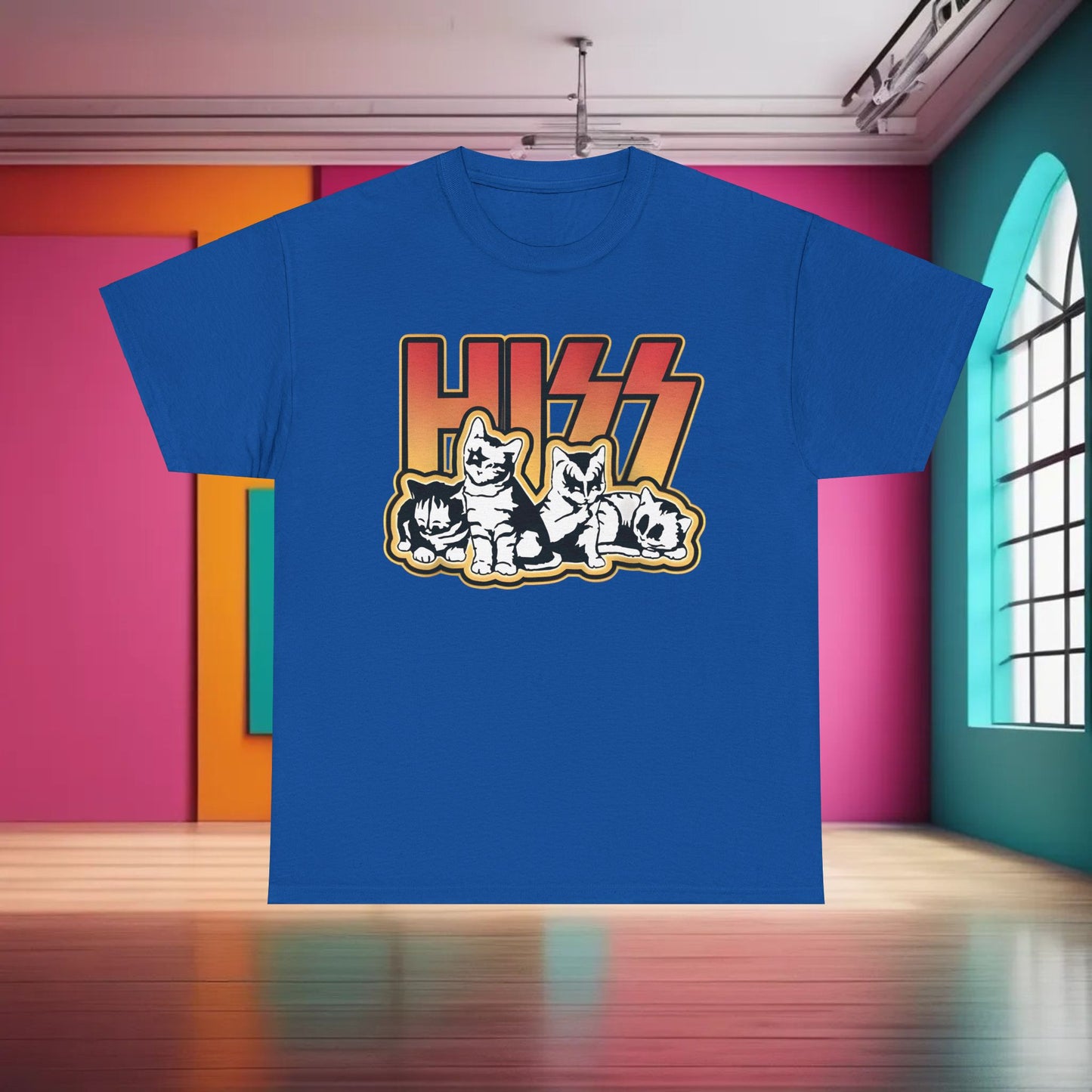 Hiss Cats Rock Band Star Wars Graphic T-Shirt Urban Unisex Cotton Tee