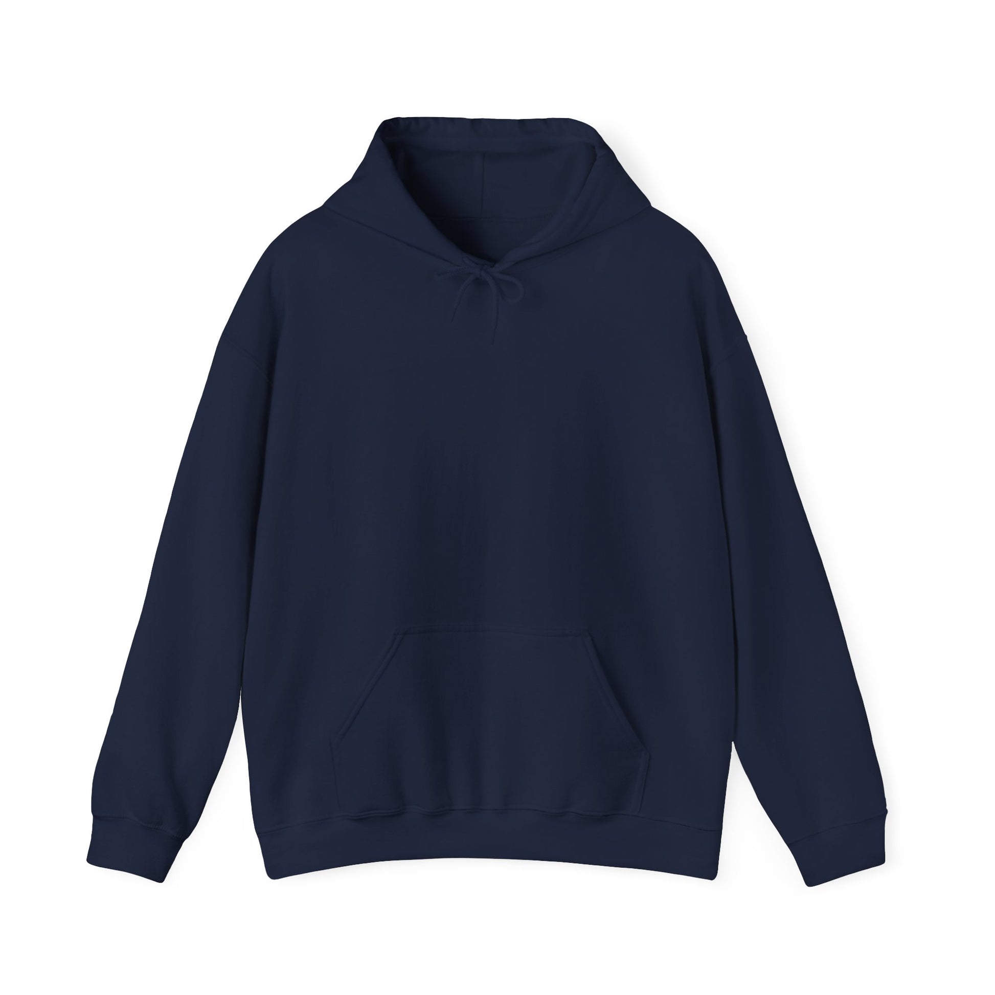 Navy blue hoodie showcasing a refined and elegant look, ideal for a chic and cozy outfit.