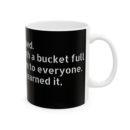 Funny office mug showcasing an inappropriate slogan, ideal for adding humour to your coffee routine.