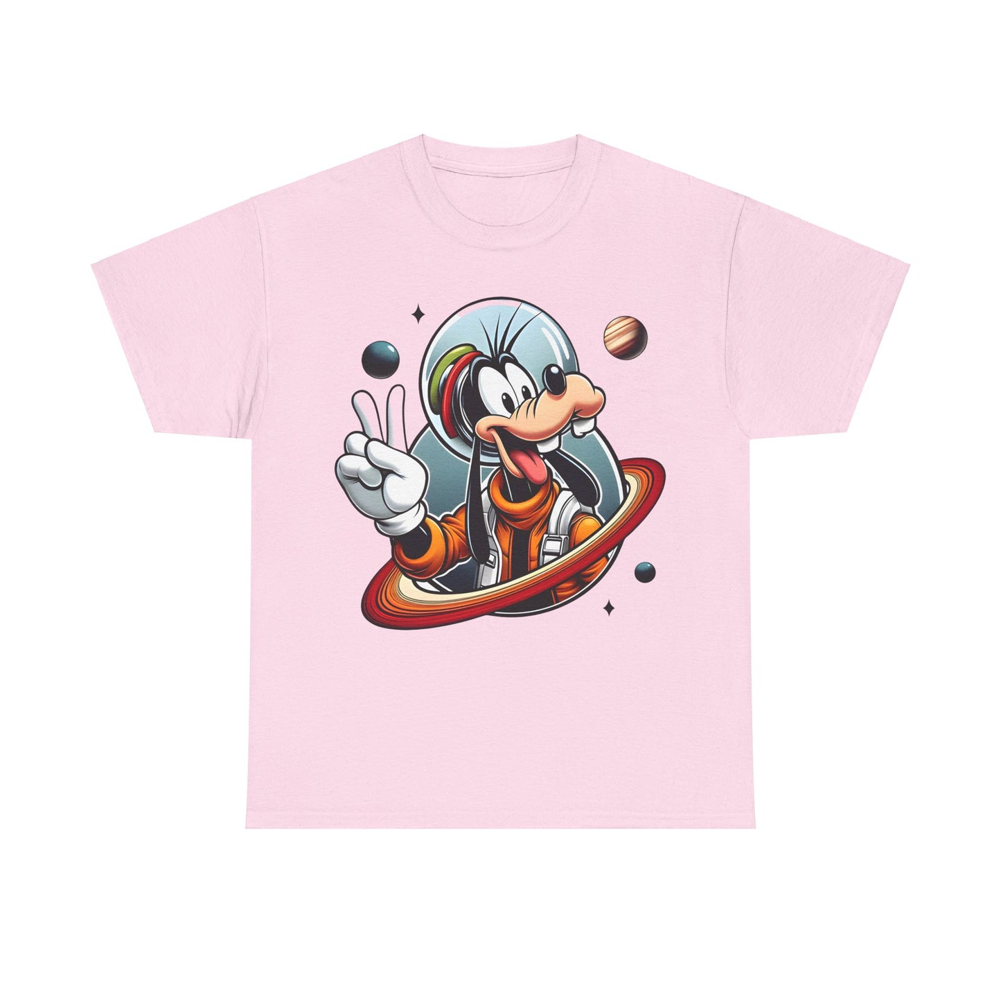 Blast Off with Goofy Astronaut Graphic Unisex Graphic Tee Shirt