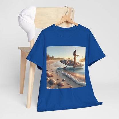 Stylish Delightfull Paddle Board T-Shirt, crafted by Dazzling Dreams Studio for comfort and elegance during your aquatic adventures.