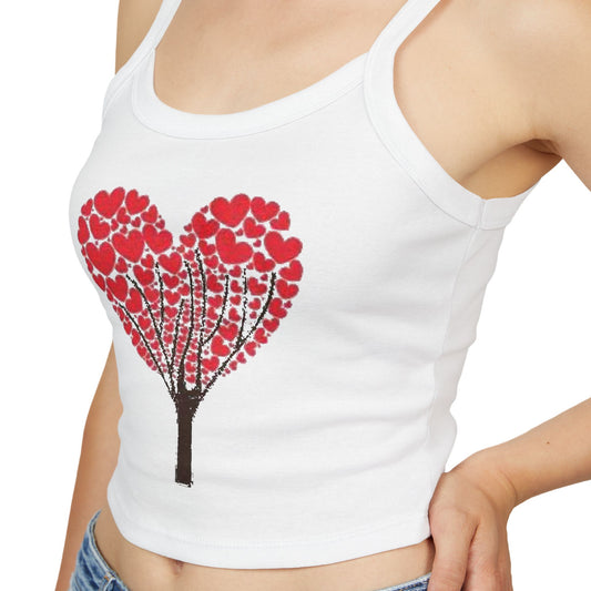 Valentines Day Lovers Gift Women's Spaghetti Strap Tank Top T Shirt Love