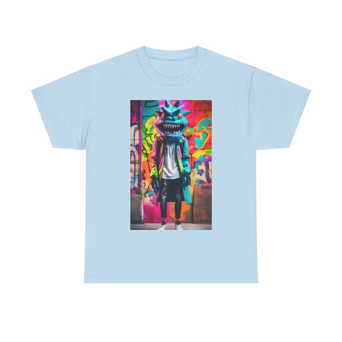 Street Monster Graphic T-Shirt, Urban Streetwear Top, Unisex Cotton