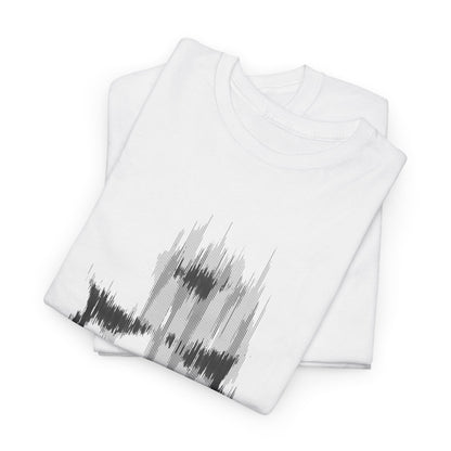Sophisticated Star Wars Stormtrooper Glitch Effect T-Shirt neatly folded, illustrating a unique design that embodies artistic flair for discerning fashion lovers.