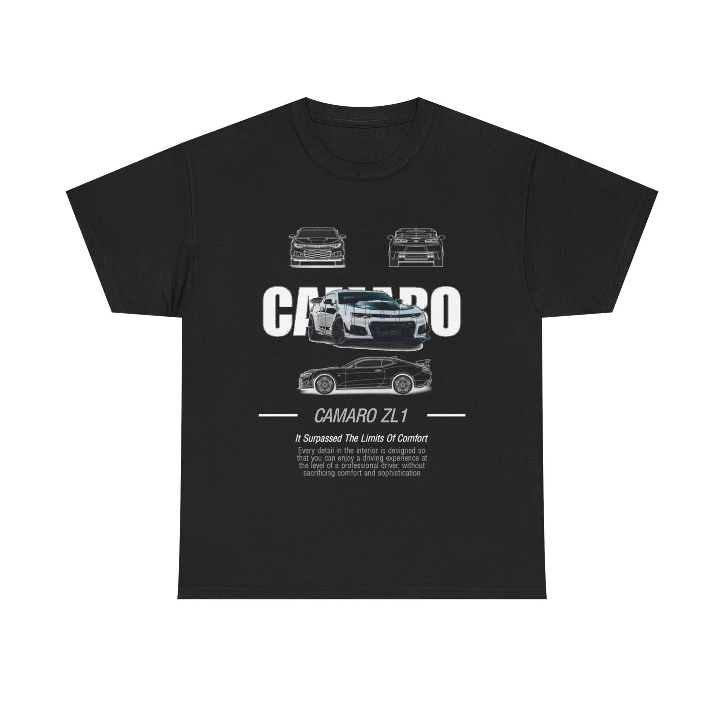 Mens Camaro ZL1 T-Shirt: Performance & Comfort Unisex Tee Design Auto Ad Style.