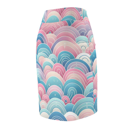 Versatile styling of the Marcella Kensington Pencil Skirt from Dazzling Dreams Studio, perfect for office or evening wear with a luxurious touch.