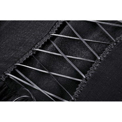 The stunning Dark in Love Greta Lace-Up Dress, showcasing its flattering sweetheart neckline and exquisite craftsmanship ideal for evening wear.