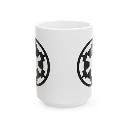 Galactic Empire Logo Star Wars Image Ceramic Mug – The ideal companion for your morning coffee before conquering the workday!