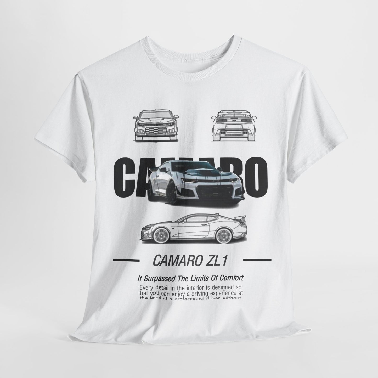 Mens Camaro ZL1 T-Shirt: Performance & Comfort Unisex Tee Design Auto Ad