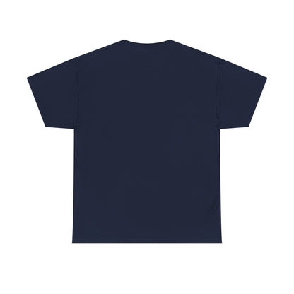 Stylish back view of a men's t-shirt in navy, showcasing a refined design ideal for a sophisticated yet casual wardrobe.