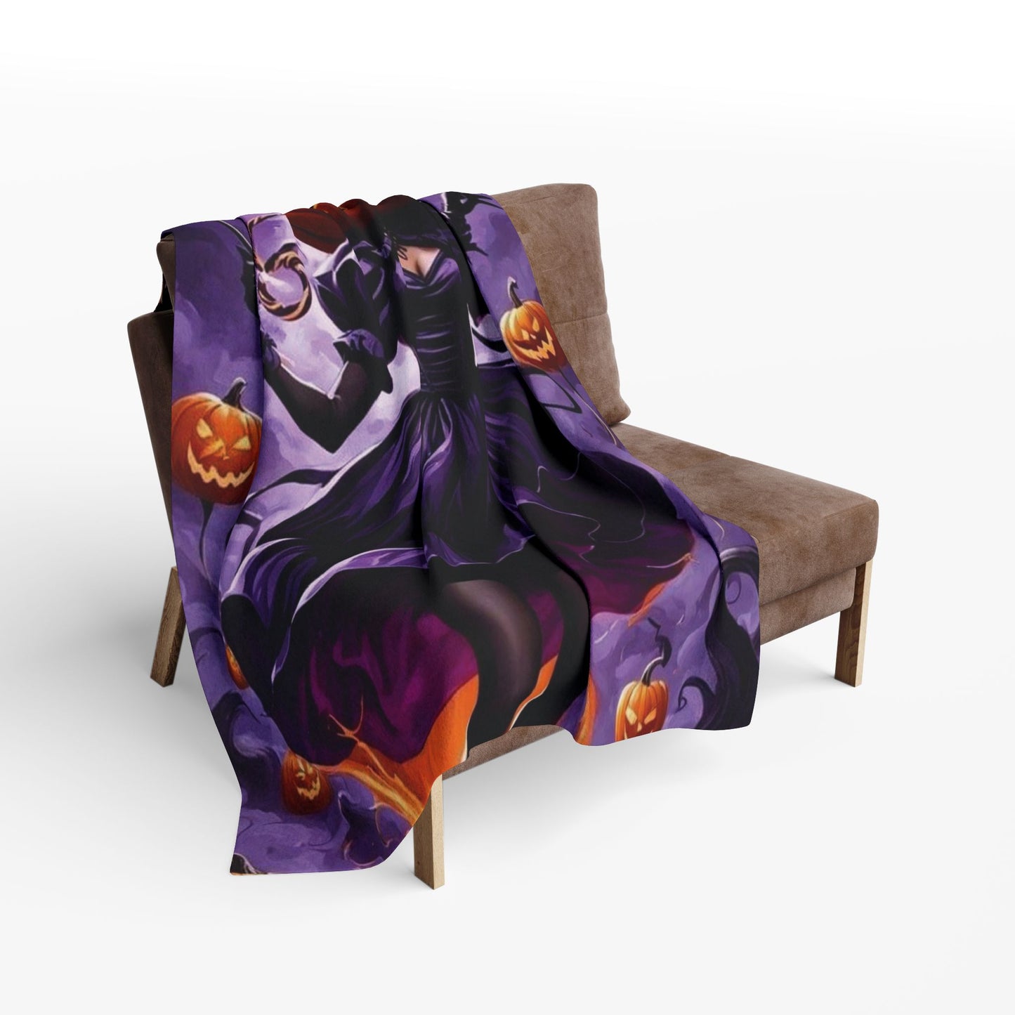 Decorative and Warm Halloween Spooky Arctic Fleece Blanket 3 Sizes