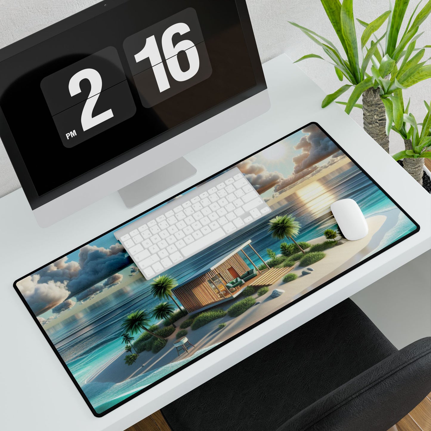 Sunbliss Palmtree Mirage- Desk | Mouse Mat 3 Sizes