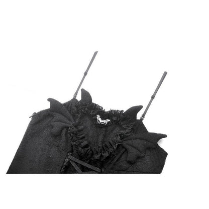 Model wearing the Dark in Love Mortalis Lace-Up Dress, styled for alternative clubwear and special occasions.