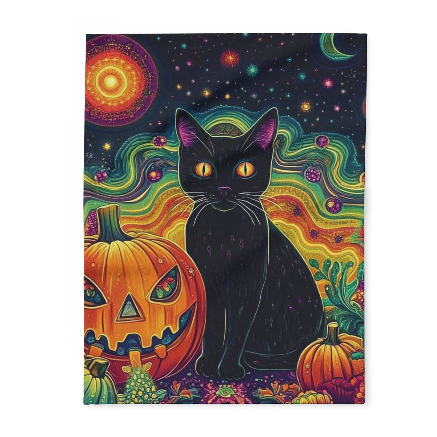 Decorative and Warm Halloween Spooky Arctic Fleece Blanket 3 Sizes