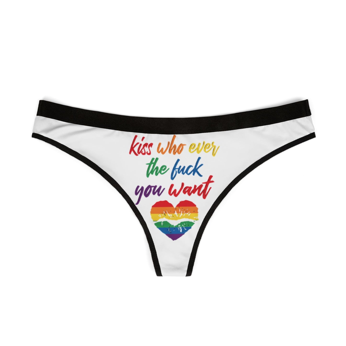 Valentines Naughty Gift Cheeky Women Thong funny Birthday Anniversary PRIDE LGBT