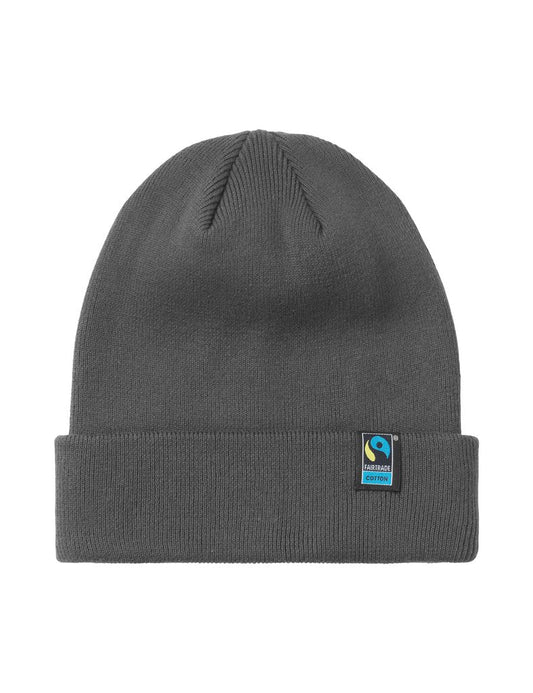 Luxurious Fairtrade Organic Cotton Beanie, showcasing eco-friendly design and ethical craftsmanship.