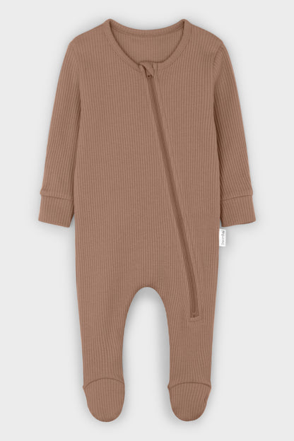 Stylish Claret Red Zipper Sleepsuit for infants by DreamBuy, ideal for active little ones aged 0-36 months.