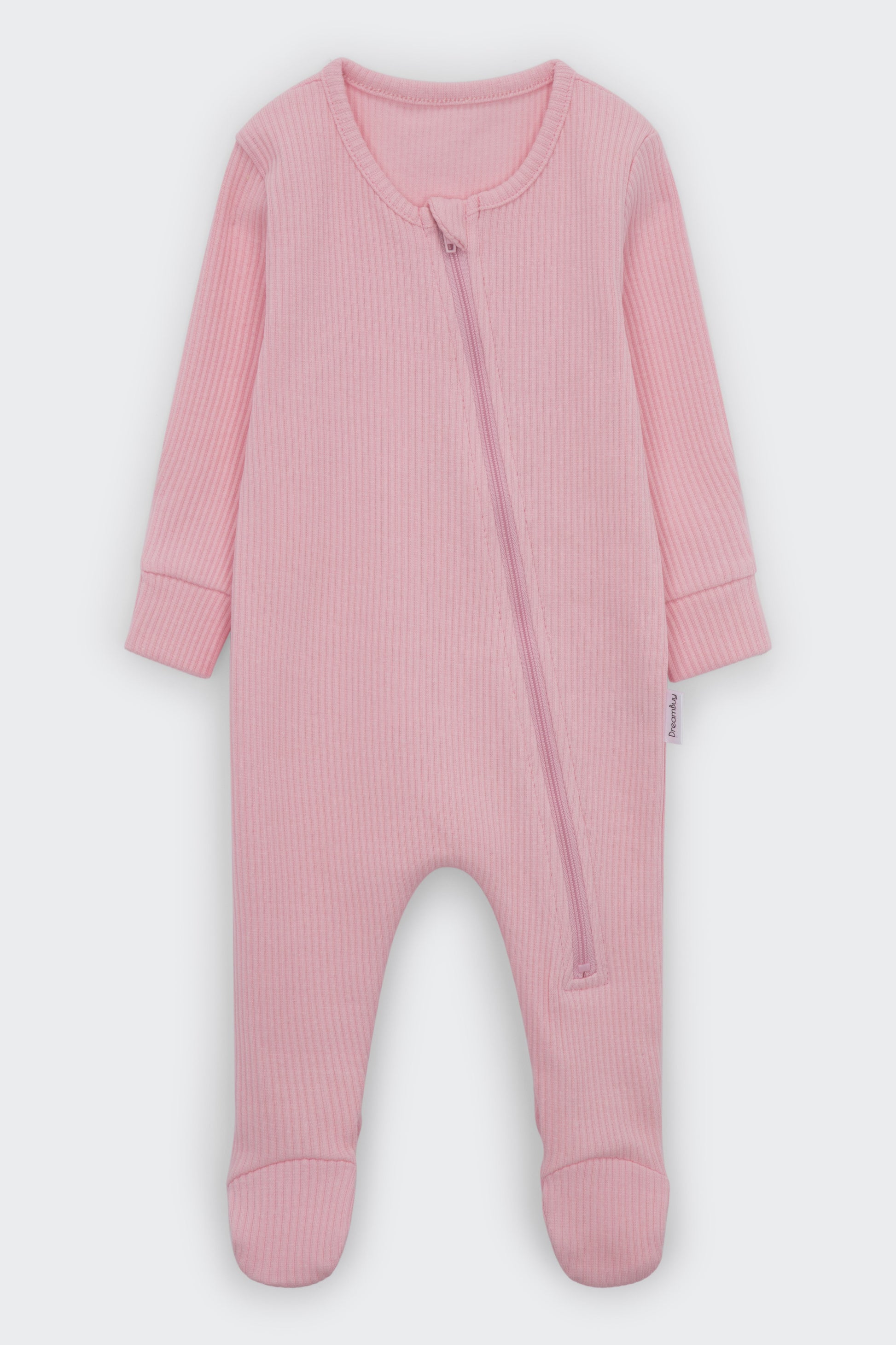 Chic DreamBuy footless zip sleepsuit in luxurious design, ideal for stylish play and restful sleep for children aged 0-3 years.