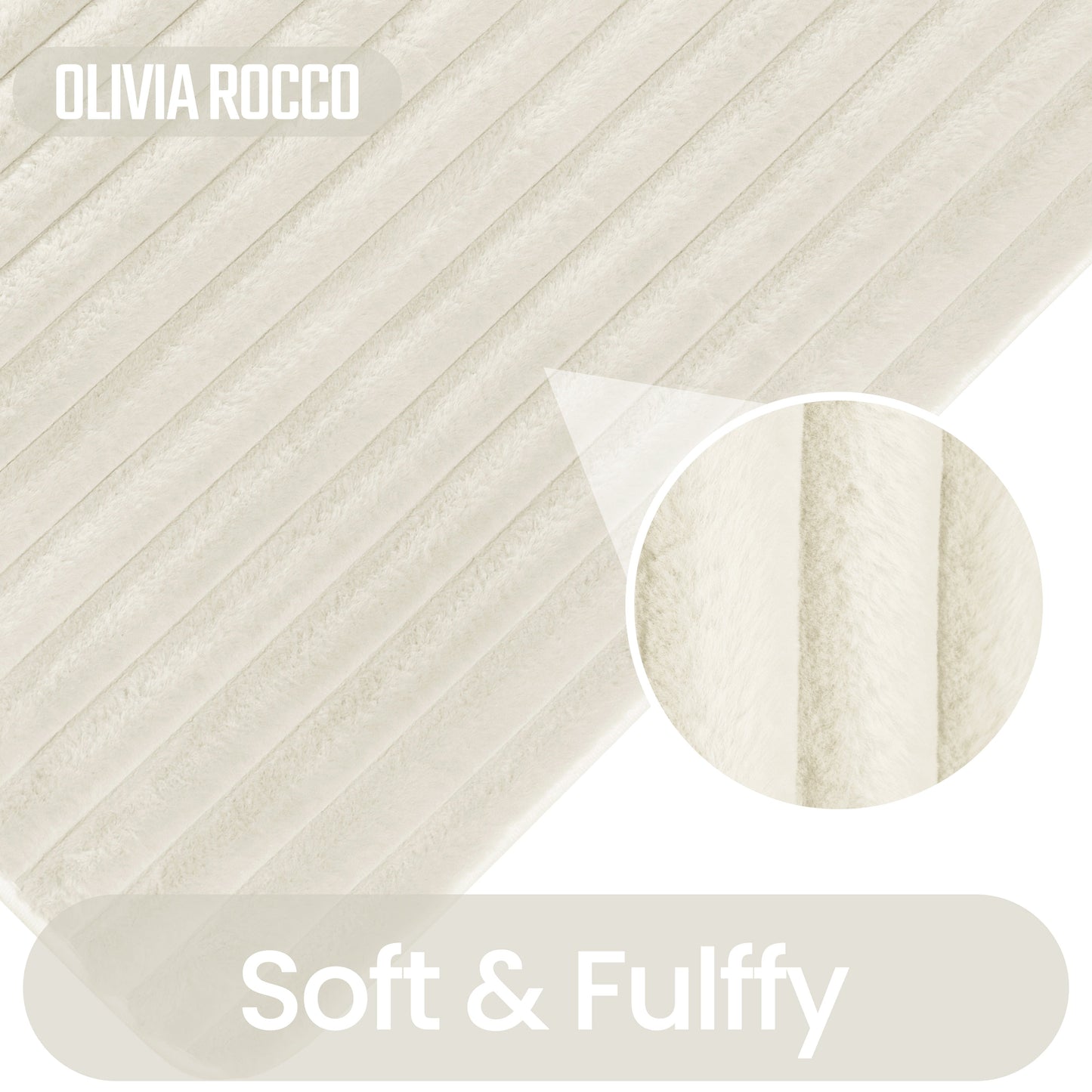 Luxurious 2 piece ribbed bath mat set in cream, designed for style and functionality, elevating your bathroom experience.