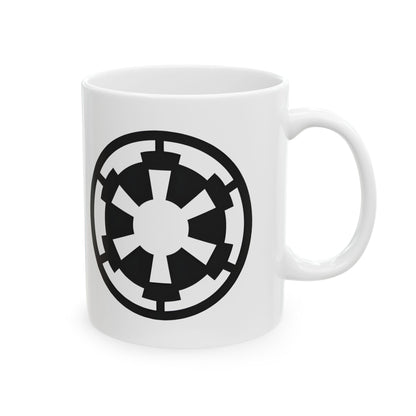 Stand out at the office with the Galactic Empire Logo Star Wars Image Ceramic Mug—because every villain needs a stylish mug!