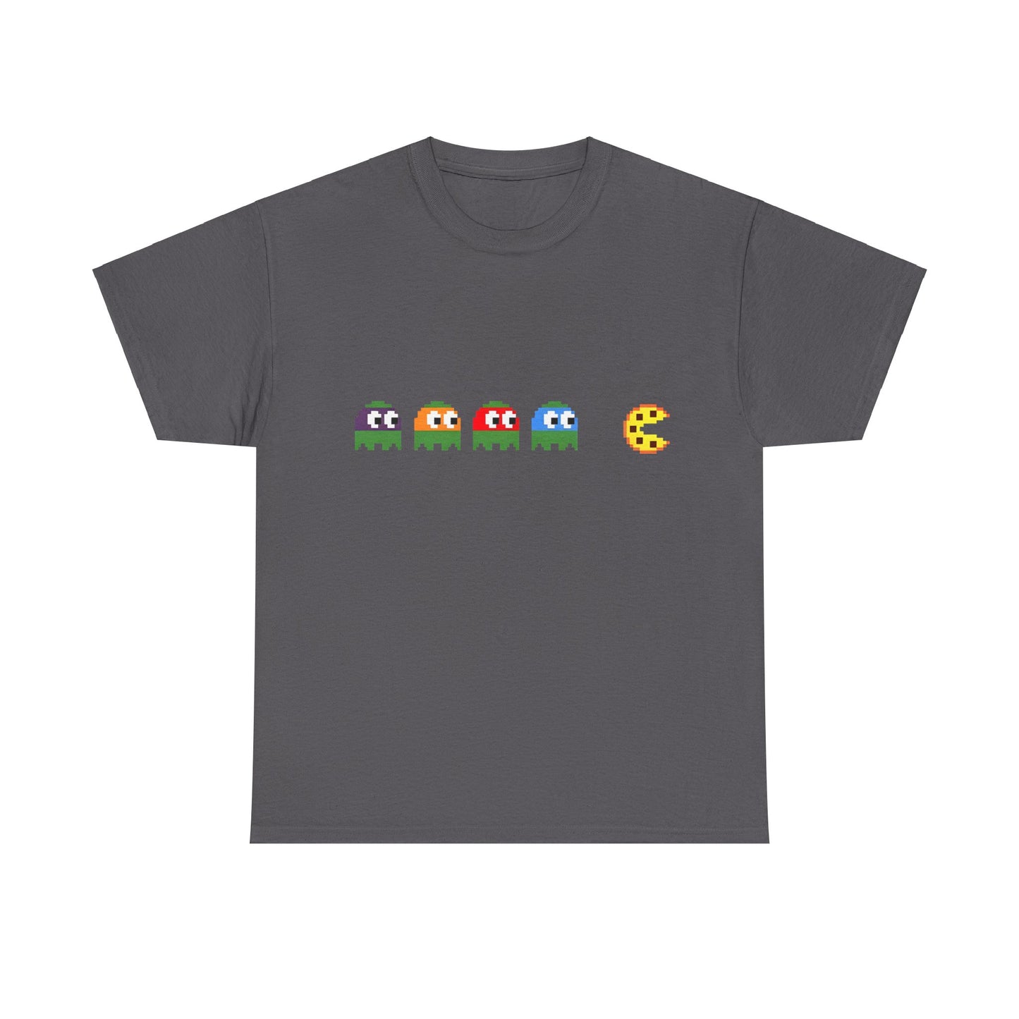 Teenage Mutant Ninja Turtles Pizza Pacman Graphic Unisex  Tee Shirt