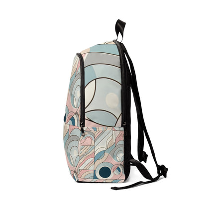 Close-up view of the floral details on the Dazzling Dreams Studio backpack, highlighting the luxurious design and pastel tones for a refined look.