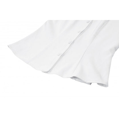 Close-up view of the dramatic puff sleeves of the Dark in Love Elysia blouse, adorned with delicate lace edging for a touch of gothic elegance.