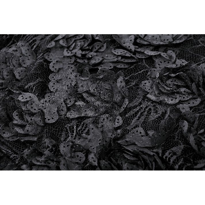 Back view of the Dark in Love Alazne Maxi Dress, featuring layered design and stylish mermaid cut for a flattering fit.