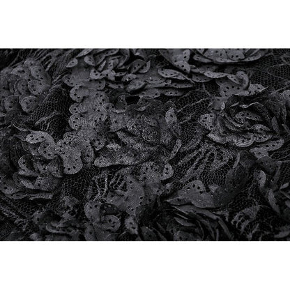 Back view of the Dark in Love Alazne Maxi Dress, featuring layered design and stylish mermaid cut for a flattering fit.