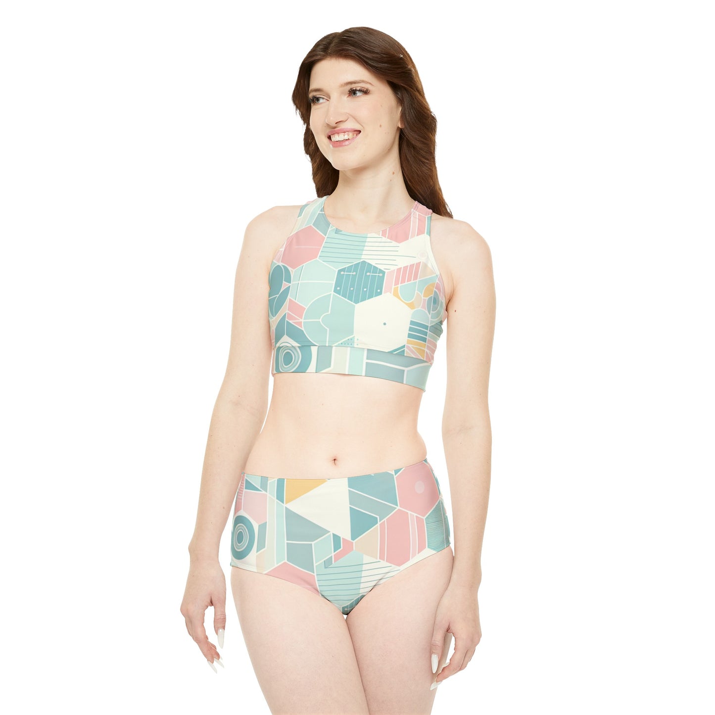 Sweat Symphony: Harmonizing symphony Sporty Bikini Set